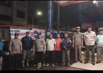 Polsek Siantar Barat Rutin Patroli Antisipasi Guantibmas Pasar Horas.