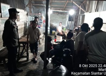 Tinjut Call Center 110, Polsek Siantar Utara Lakukan Pengecekan Aduan Masyarakat di Jalan Siak.
