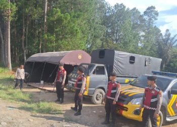 Sat Samapta Polres Simalungun Tunjukkan Wajah Humanis Polri, Jaga Kamtibmas Lewat Patroli Presisi di PT TPL Aek Nauli.