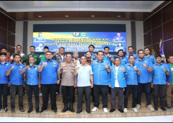 Wali Kota Pematangsiantar Wesly Silalahi, SH, MKn Diwakili Sekda Junaedi Antonius Sitanggang, SSTP, MSi, Hadiri Acara Musda XIV DPD KNPI Kota Pematangsiantar.