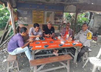 Bersama Sama Memerangi Narkoba, Bhabinkamtibmas Polsek Siantar Barat Patroli KBN Jalan Jawa.