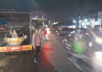 Polsek Siantar Utara Blue Light Patroli Antisipasi Premanisme.