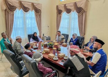 Wakil Wali Kota Pematangsiantar Herlina Sambut Hangat Silaturahmi Pengurus Lembaga Amil Zakat (LAZ) Dompet Al-Quran Indonesia.