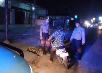 Sat Pam Obvit Polres Simalungun Gelar Patroli Blue Light, Jaga Keamanan Objek Vital Dari Ancaman Kriminalitas 3C.