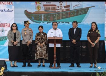 Walikota Pematangsiantar Wesly Silalahi, SH, MKn Menyampaikan Kata Sambutan di Acara Jubelium 100 Tahun KSFL.