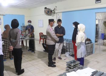 Kapolres Simalungun Pastikan SPPG Berjalan Baik, Cegah Hal Buruk Dalam Makanan Anak Sekolah.