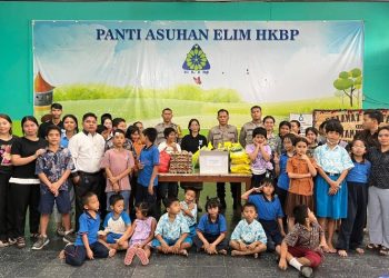 Ucapan Syukur Ulang Tahun 41, Kapolres Pematangsiantar Berbagi Kepada Anak - Anak Panti Asuhan.