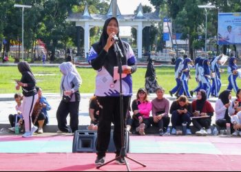 Wali Kota Pematangsiantar Wesly Silalahi, SH, MKn Diwakili Wakil Wali Kota Herlina Hadiri Peringatan Hari Olahraga Nasional (Haornas) Ke - 42 Tahun 2025 di Kota Pematangsiantar.