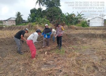 Dukung Ketapang, Bhabinkamtibmas Polsek Siantar Martoba Bersama Masyarakat Tanam Jagung.