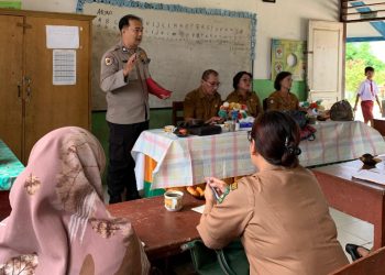 Dukung Program Pemerintah, Polres Pematangsiantar Sosialisasi Program Makan Bergizi Gratis di SD HKI.