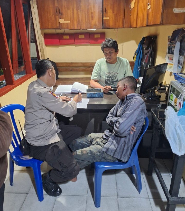 Polsek Siantar Marihat Amankan Diduga Pelaku Curat Asal Simalungun.