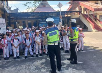 Polres Pematangsiantar Terima Kunjungan Siswa Siswi SD YP Sultan Agung.