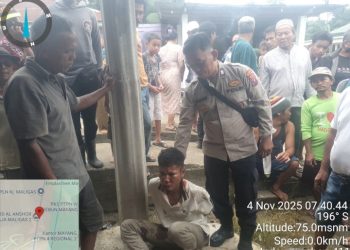 Polsek Tanah Jawa Selamatkan Pelaku Curanmor Dari Amukan Massa, Motor Honda Senilai Rp 5 Juta Diamankan.
