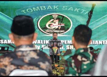 Wali Kota Pematangsiantar Wesly Silalahi, SH, MKn Hadiri acara Hari Ulang Tahun (HUT) ke - 61 Yonif 122/TS, di Garasi Yonif 122/ TS.