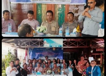 Teks Foto : foto bersama dengan peserta dan sambutan dari penanggung jawab LPK Yuni Phea.