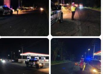 Kanit Gakkum Polres Simalungun Pimpin Patroli Malam Antisipasi Balap Liar & Begal di Jalan Lintas P. Siantar - Perdagangan.