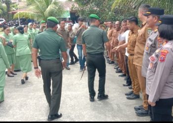 Kapolsek Siantar Utara & Siantar Martoba Hadiri Kunker Dandim 0207/SML di Mako Koramil 01/SU.