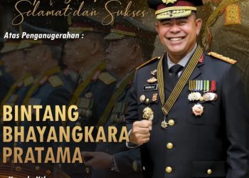 Kapolres Simalungun Beserta Seluruh Personel Ucapkan Selamat Atas Penganugerahan Bintang Bhayangkara Pratama Kepada Kapolda Sumut.