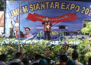 Wali Kota Pematangsiantar Wesly Silalahi, SH, MKn Buka Secara Resmi UMKM Siantar Expo 2025.