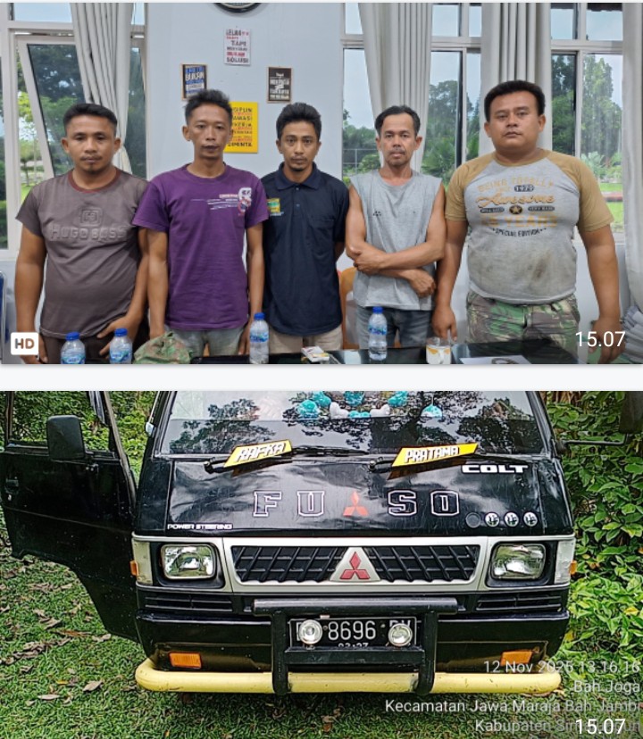 Sikap Tegas Kasat Reskrim Polres Simalungun Buahkan Hasil, 5 Bandit Pencuri TBS PTPN-4 Diringkus.