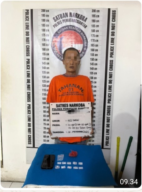 Polres Pematangsiantar Bersama Intel Korem 022/PT & Kodim 0207/SML Ungkap Pemilik Sabu 3.70 Gram di Jalan Sumber Sari.