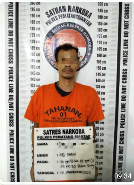 Pemilik Sabu 2,52 Gram Berhasil Ditangkap Polres Pematangsiantar Dari Lapangan Adam Malik.