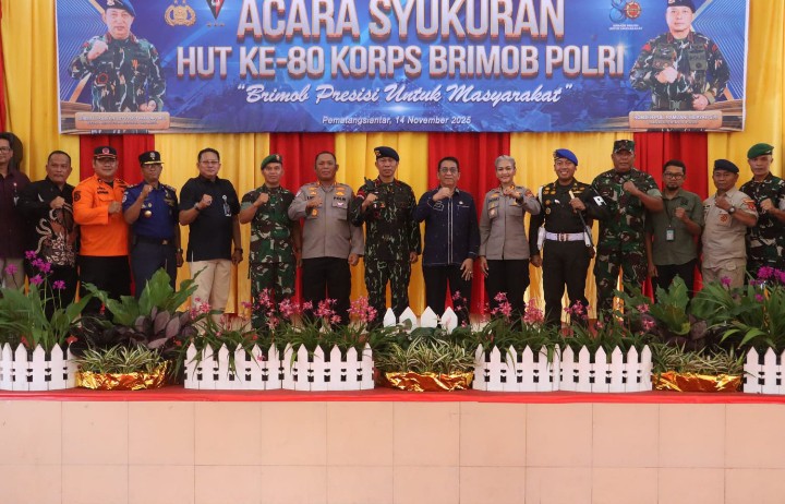 Kapolres Simalungun Bersama Jajaran Hadiri Puncak HUT Ke - 80 Korps Brimob Polri, Harap Personel Makin Profesional & Tangguh Hadapi Tantangan Keamanan.