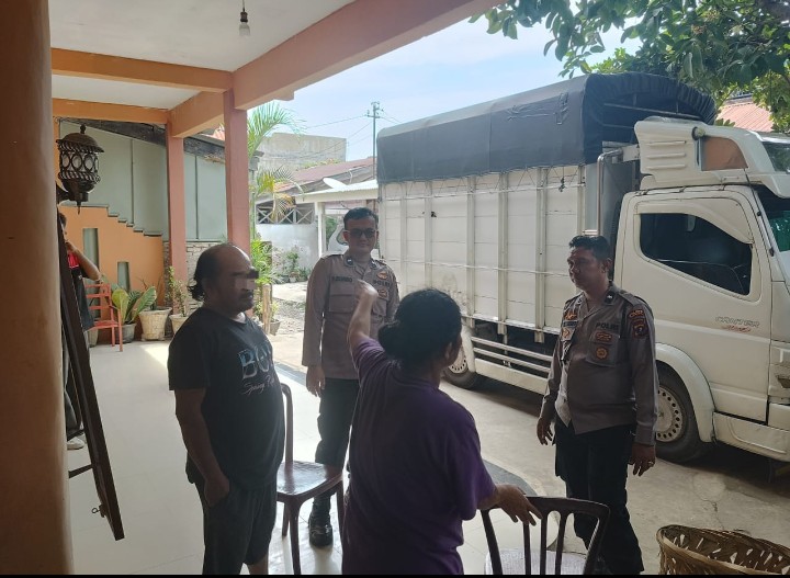 Tinjut Lapmas Call Center 110, Polsek Siantar Utara Cek Keluhan Warga Jalan Mataram 1.