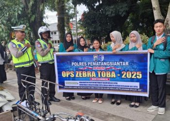 Ops Zebra Toba 2025,Sat Lantas Polres Pematangsiantar Laksanakan Penyuluhan.
