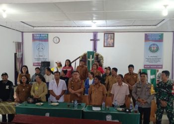 Polsek Dolok Pardamean Hadiri Rembug Stunting & Musrenbang, Bhabinkamtibmas Tekankan Pentingnya Peran Bersama Cegah Stunting.