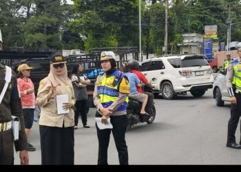 Tingkatkan Kesadaran Masyarakat Taat Pajak, Sat Lantas Polres Pematangsiantar Gelar Razia Gabungan PKB.