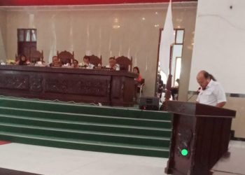 Pemandangan Umum Fraksi Gerindra ini disampaikan Chaeruddin Lubis.