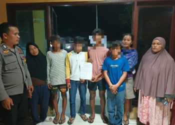 4 Remaja Diduga Tawuran, Polseķ Sianțar Martoba Berikan Arahan & Bimbingan.