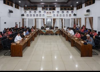 Wali Kota Pematangsiantar Wesly Silalahi, SH, MKn Rakor Mitigasi & Kesiapsiagaan Bencana di Kota Pematangsiantar.