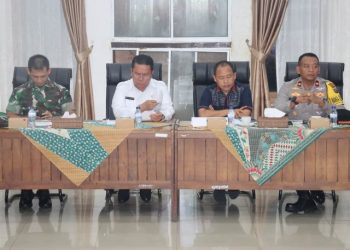 Wakapolres Pematangsianțar Ikuti Rapat Kondisi Terkini Cuaca Ekstrem.