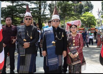 Walikota Pematangsiantar Wesly Silalahi, SH, MKn Menyampaikan Kata Sambutan di Acara.