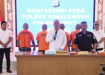 Jatanras Polres Simalungun Bongkar Sindikat Pencuri Tabung Gas, 4 Pelaku Diringkus di Medan.