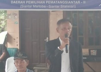 Wakil ketua DPRD Frengki Boy Saragih Gelar Sosper di Tanjung Pinggir.