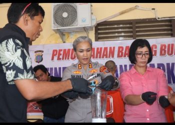 Kapolres Pematangsiantar Pimpin Pemusnahan Barang Bukti Sabu 42,25 Gram.