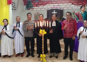 Jadilah Muda Mudi Yang Terang, Kapolsek Sianțar Martoba Hadiri Perayaan Natal Gereja Mission Batak Se Siantar Simalungun.