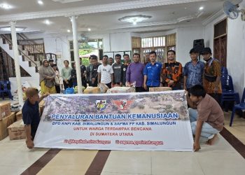 KNPI Simalungun dan SAPMA PP Simalungun Salurkan Bantuan Kemanusiaan ke Korban Banjir di Sumatera Utara.