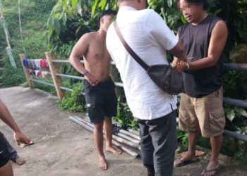 Polres Pematangsiantar Amankan Terduga Pencuri Besi Jembatan.