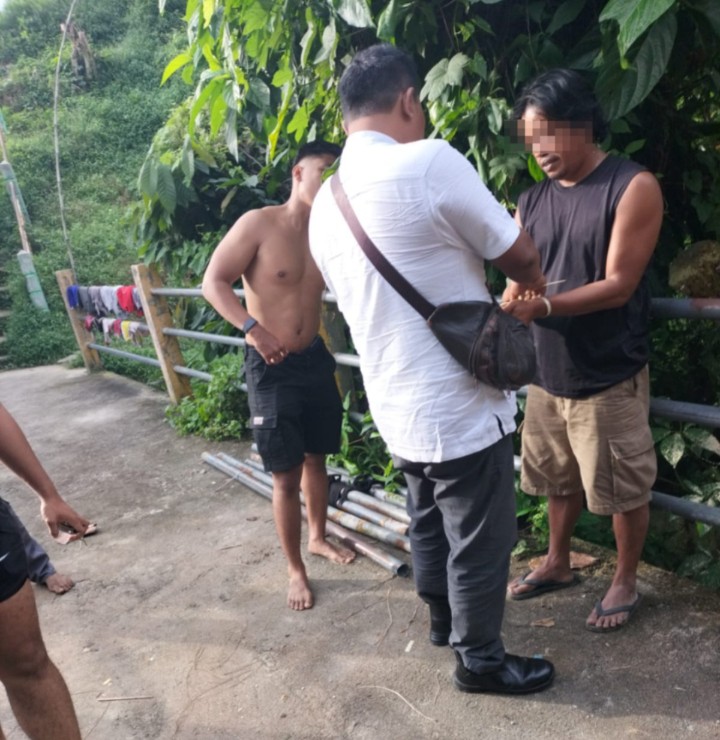 Polres Pematangsiantar Amankan Terduga Pencuri Besi Jembatan.