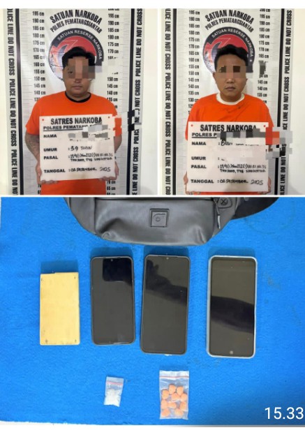 Polres Pematangsiantar Amankan Dua Residivis Miliki Sabu & Ektasi.
