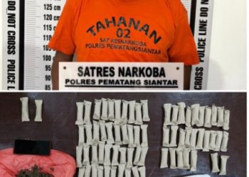 Polres Pematangsiantar Ungkap Pemilik Ganja 1,4 Kg di Gang Prima.