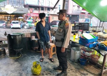 Polsek Siantar Selatan Cek TKP Tabung Gas Bocor.