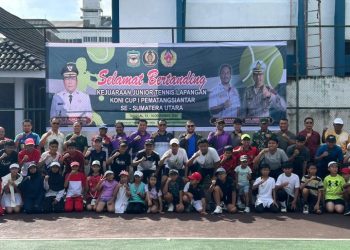 Pematangsiantar Hadiri Pembukaan Kejuaraan Junior Tenis Lapangan Antar Pelajar Se - Sumut.