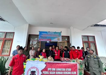 Banteng Muda Indonesia Salurkan Bantuan Kemanusiaan Untuk Korban Banjir & Longsor di Humbang Hasundutan.