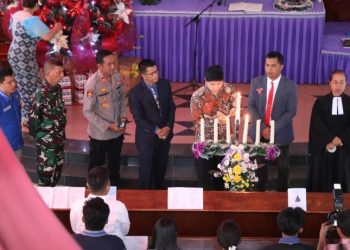 KNPI Kota Pematangsiantar Rayakan Natal Dengan Tema : Allah Hadir Untuk Menyelamatkan Keluarga.