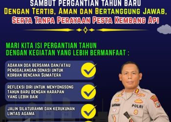 Kapolres Simalungun Imbau Warga Sambut Tahun Baru 2026 Dengan Tertib, Tanpa Kembang Api & Perbanyak Kegiatan Positif.